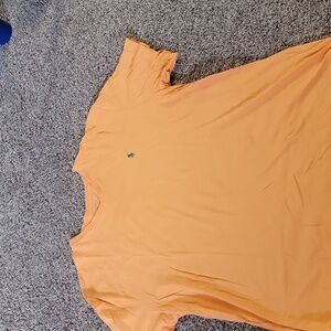 orange polo ralph lauren vneck tee blue logo xl